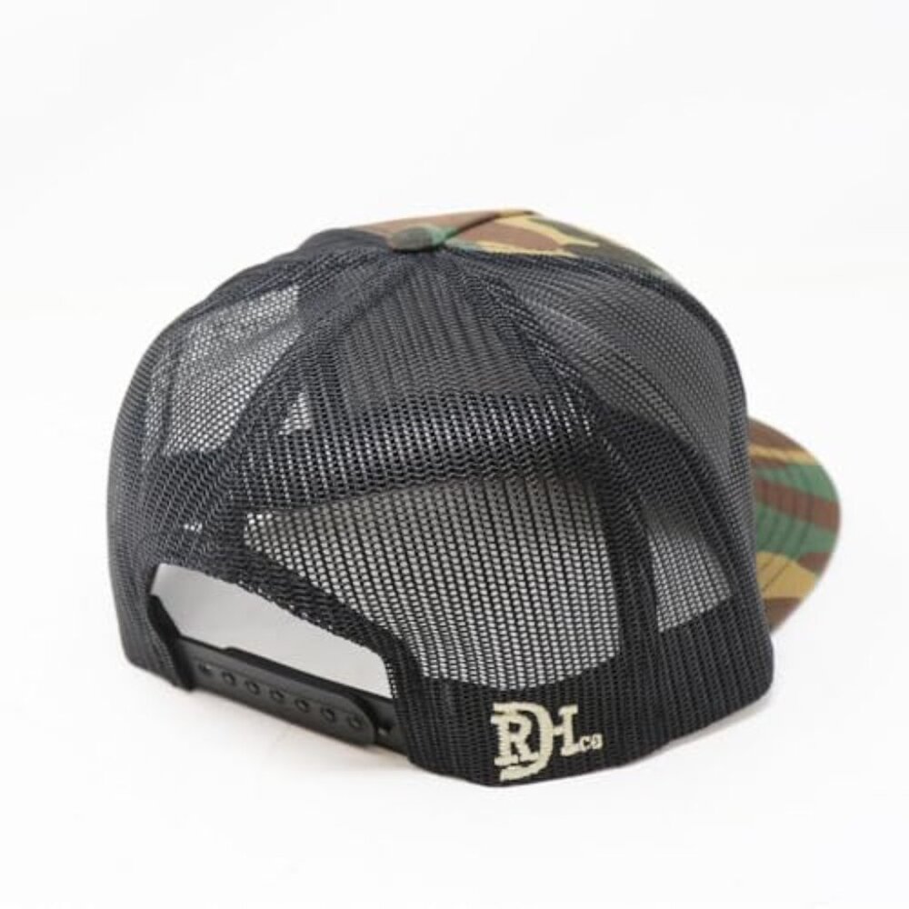 Adjustable Snapback Trucker Hat Mesh Back Poly-Co… - image 4